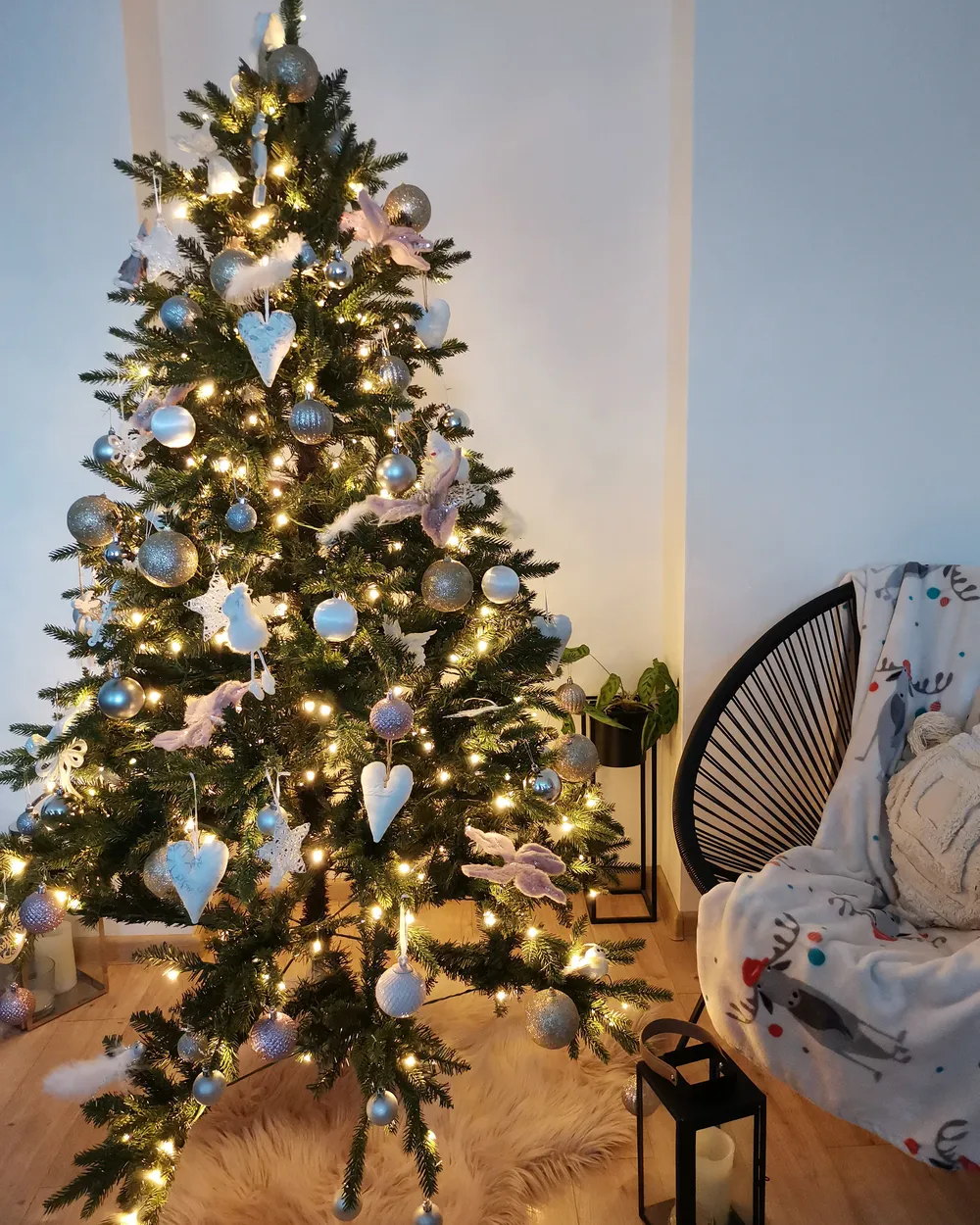 Árbol de Navidad Artificial con Luces LED FIDDLE 180 cm Verde Abeto - Vista 3