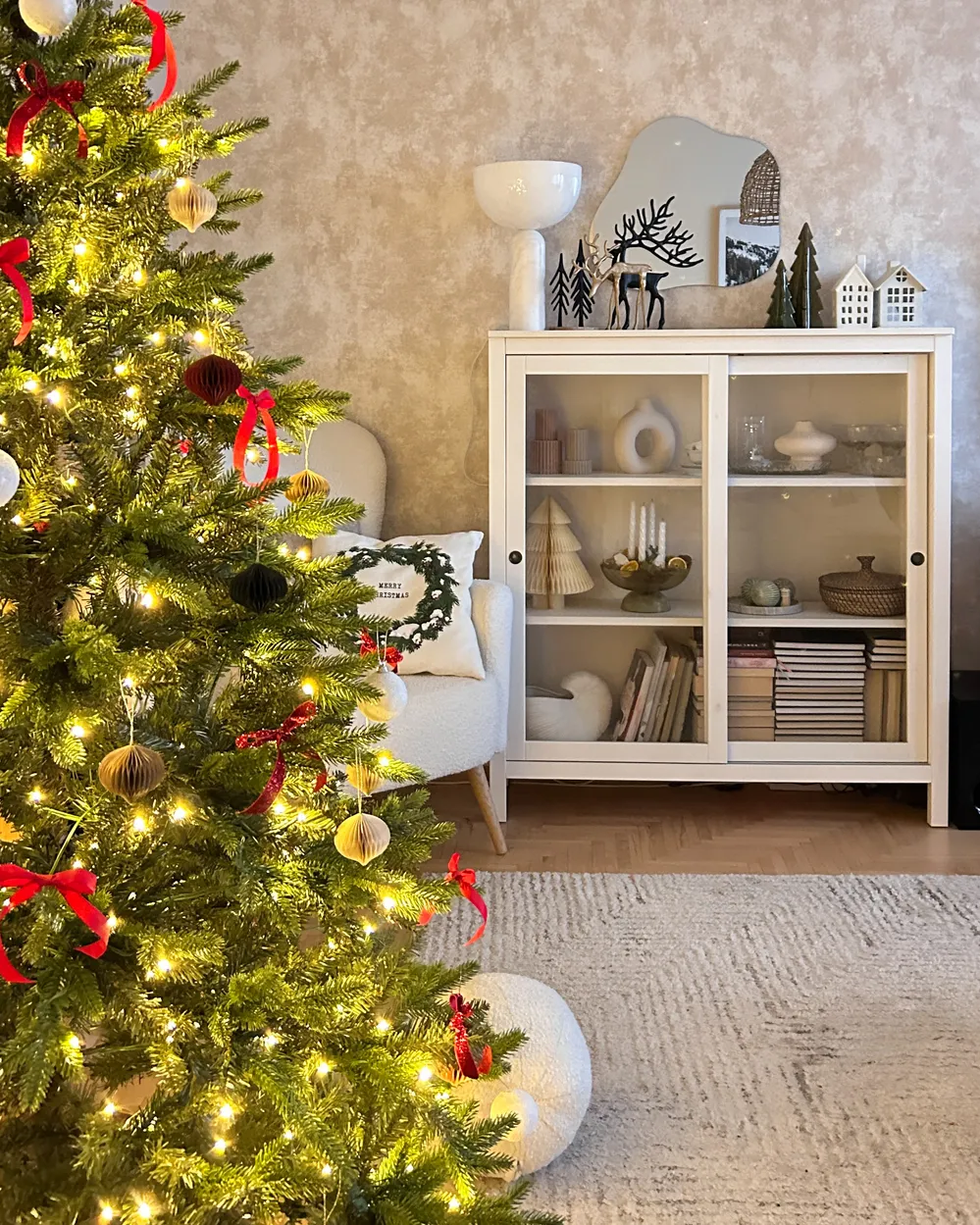 Árbol de Navidad Artificial con Luces LED FIDDLE 180 cm Verde Abeto - Vista 5