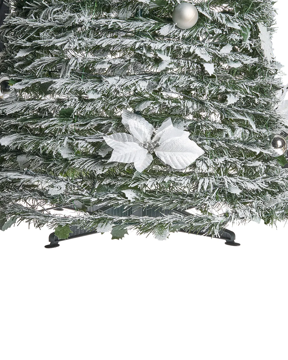 Árbol de Navidad Artificial Nevado Plegable con Luces LED FIRVANA 185 cm Blanco Nevado - Vista 7
