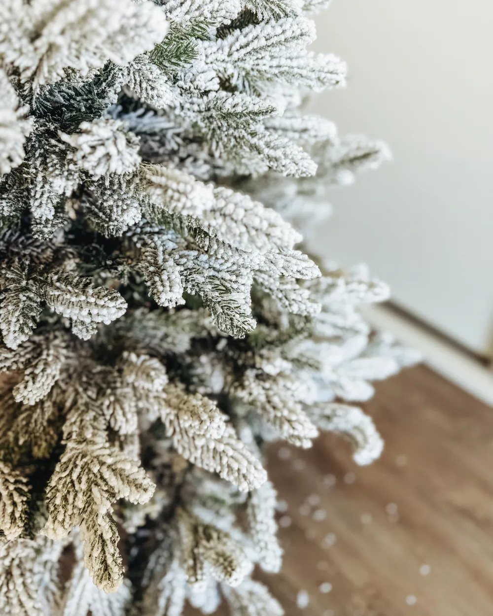 Árbol de Navidad Artificial Nevado FORAKER 120 cm Blanco Nevado - Vista 6