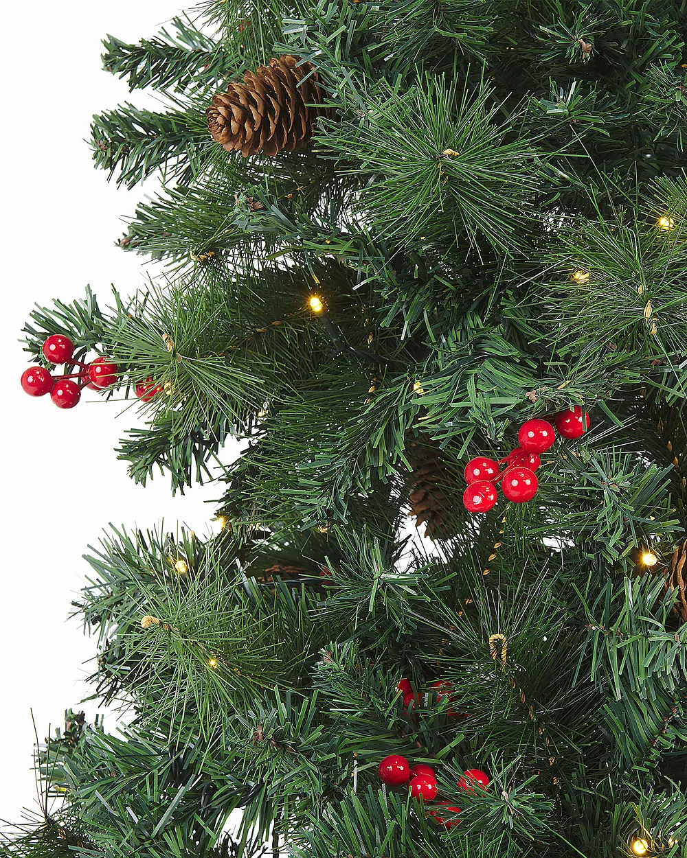 Árbol de Navidad Artificial con Luces LED JACINTO 180 cm Verde Oscuro - Vista 6