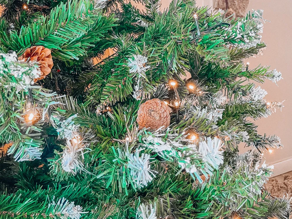 Árbol de Navidad Artificial con Luces LED PALOMAR 180 cm Verde Oscuro - Vista 5