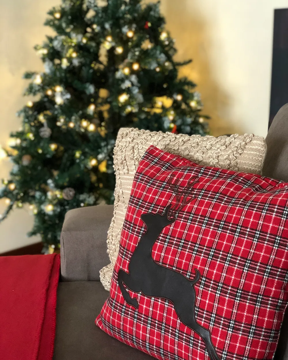 Árbol de Navidad Artificial con Luces LED PALOMAR 180 cm Verde Oscuro - Vista 7