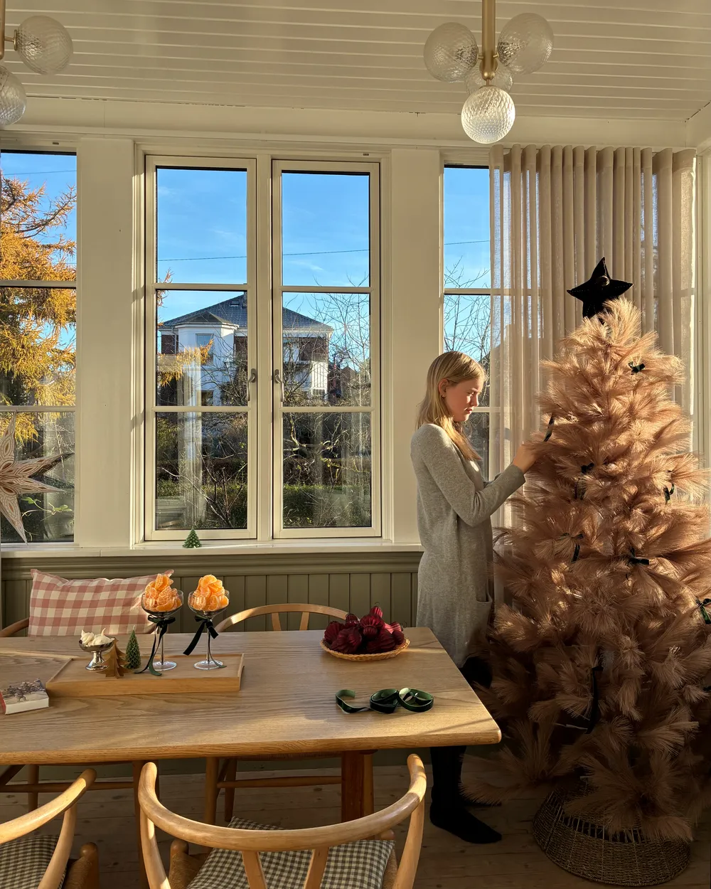 Árbol de Navidad Artificial TALBOT 180 cm Marrón Claro - Vista 3