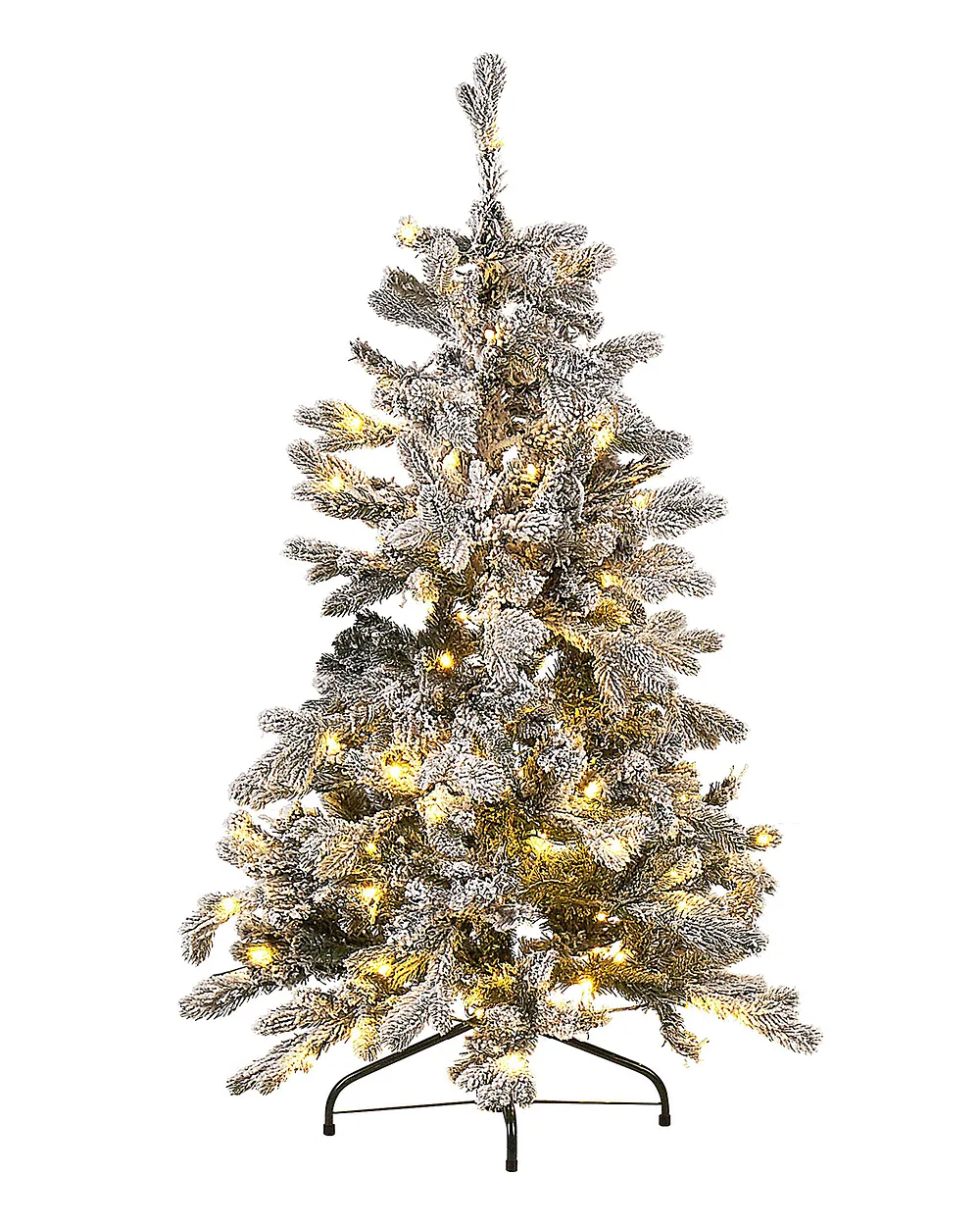 Árbol de Navidad Preiluminado con Luces LED TATLOW 120 cm Verde Abeto