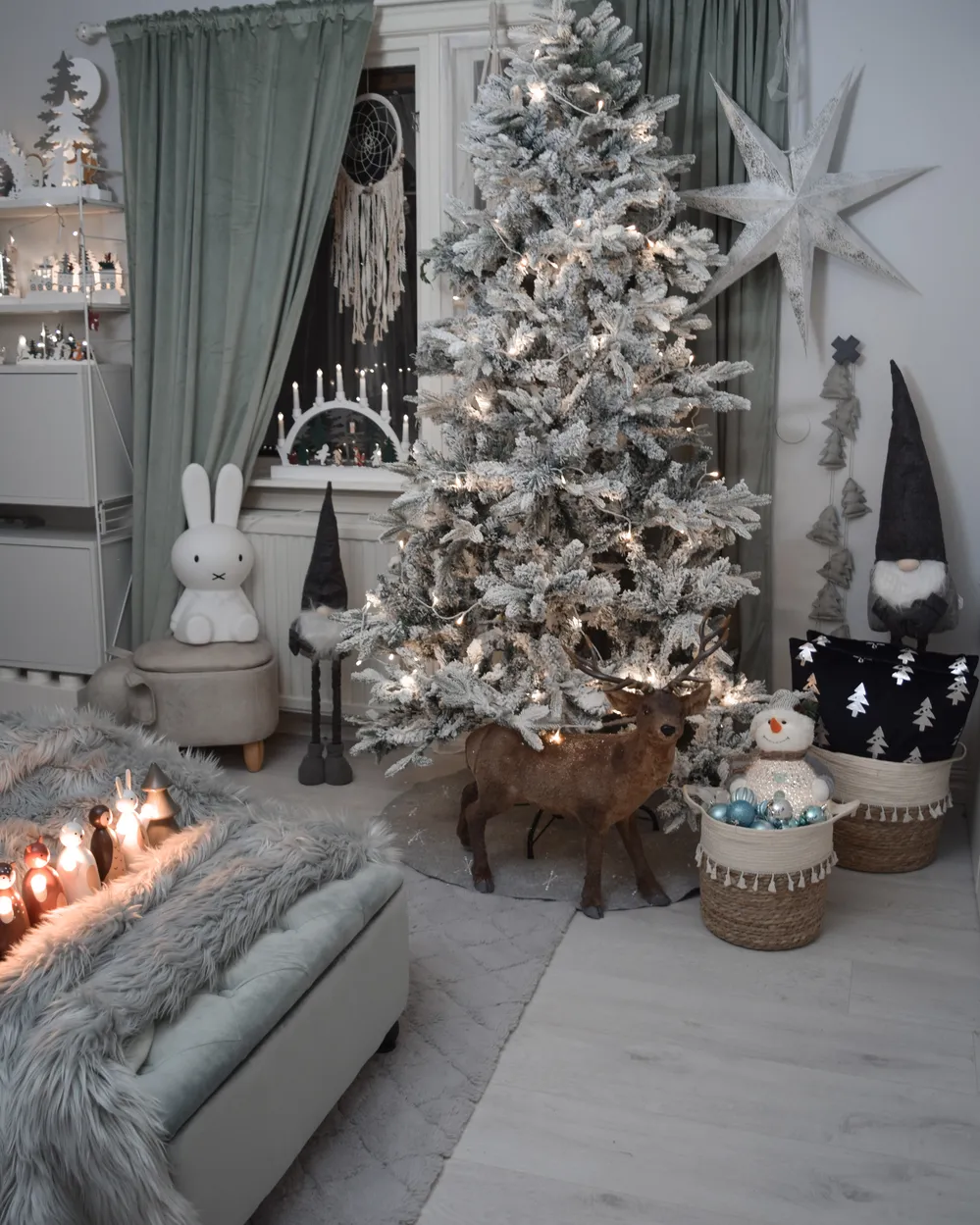 Árbol de Navidad Artificial Nevado TOMICHI 210 cm Blanco Nevado - Vista 10