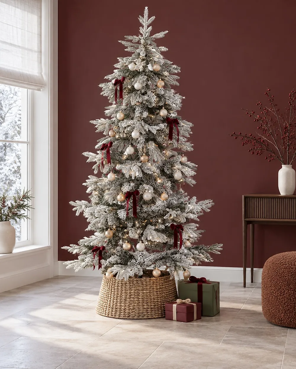 Árbol de Navidad Artificial Nevado TOMICHI 210 cm Blanco Nevado - Vista 2